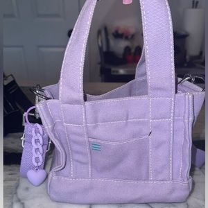 Purple urban outfitters mini tote bag